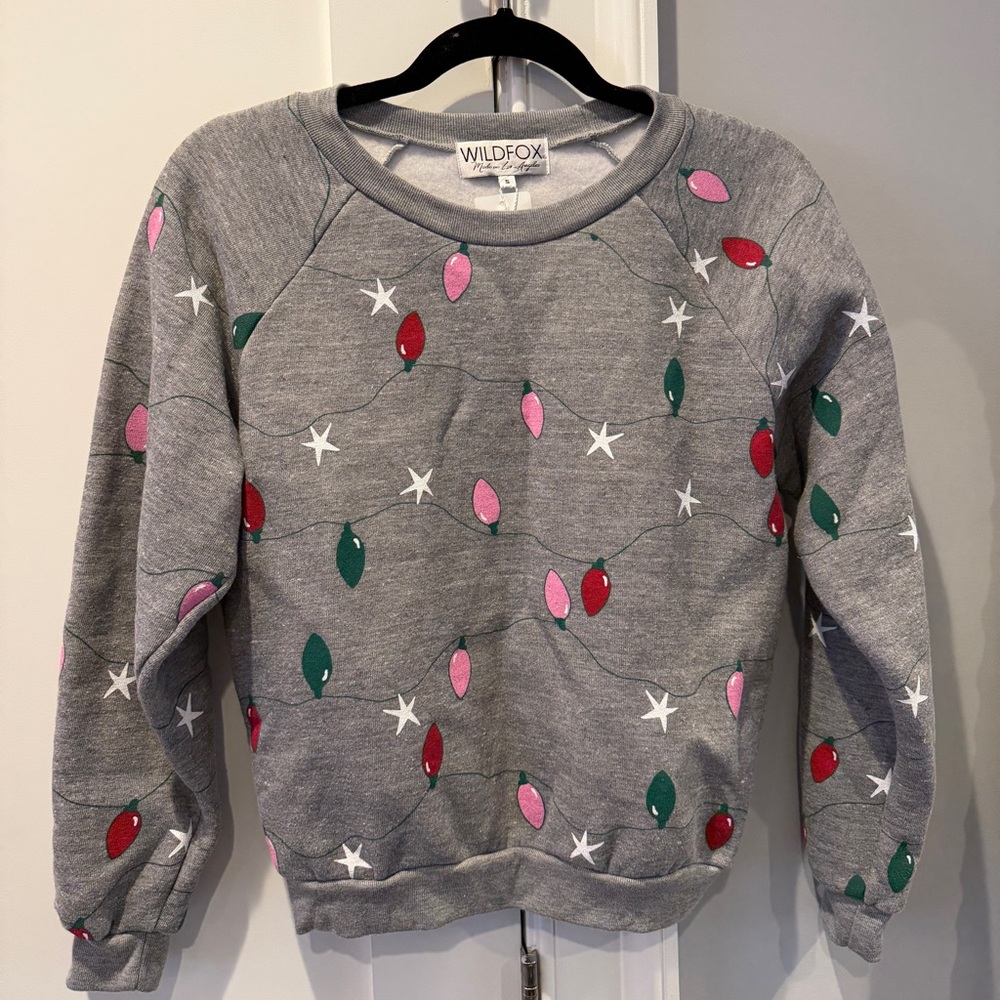 Wildfox Christmas Lights Sweatshirt – Size S – NWT